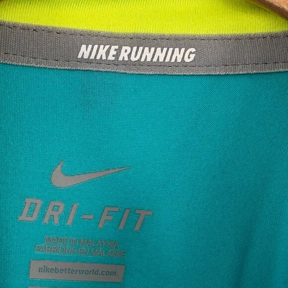 Nike Running Dri-FIT womens Long Sleeve Shirt size XL Turquoise - Picture 4 of 15
